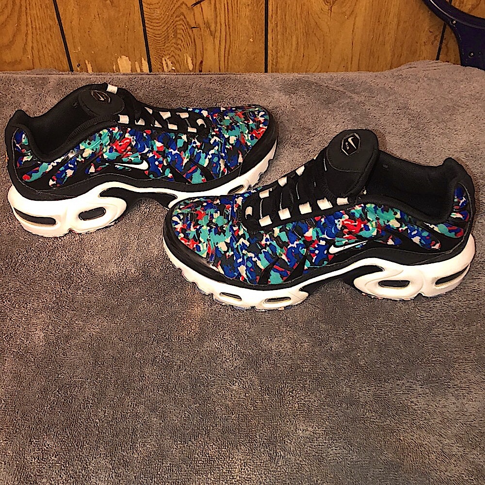 Air Max Plus GS 'Black Hyper Blue'